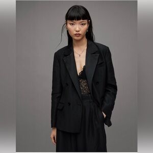 Eve Linen Blend Tailored Slim Fit Blazer | Women’s US Size 8